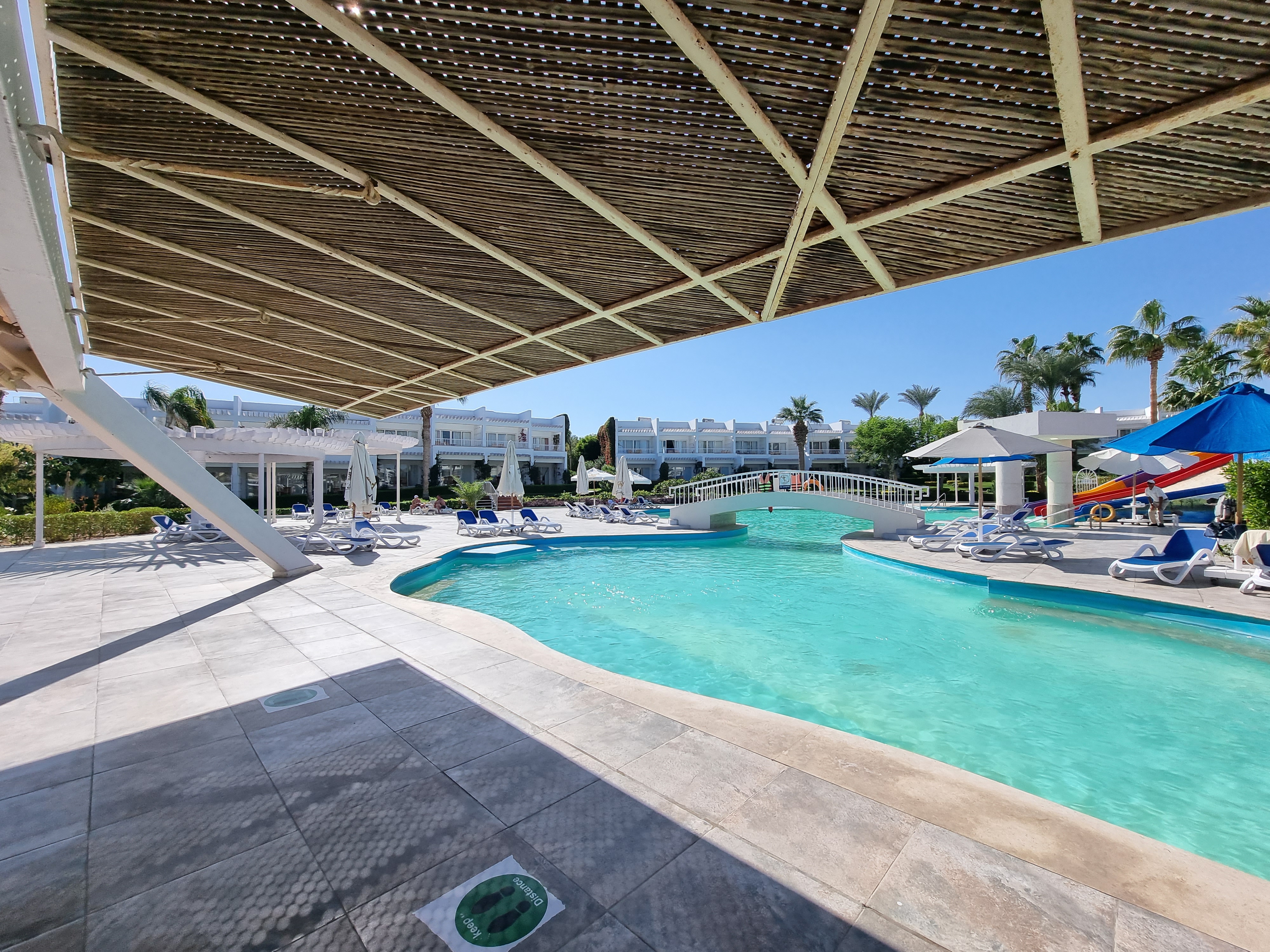 Poolområde på hotel i Sharm el Sheikh