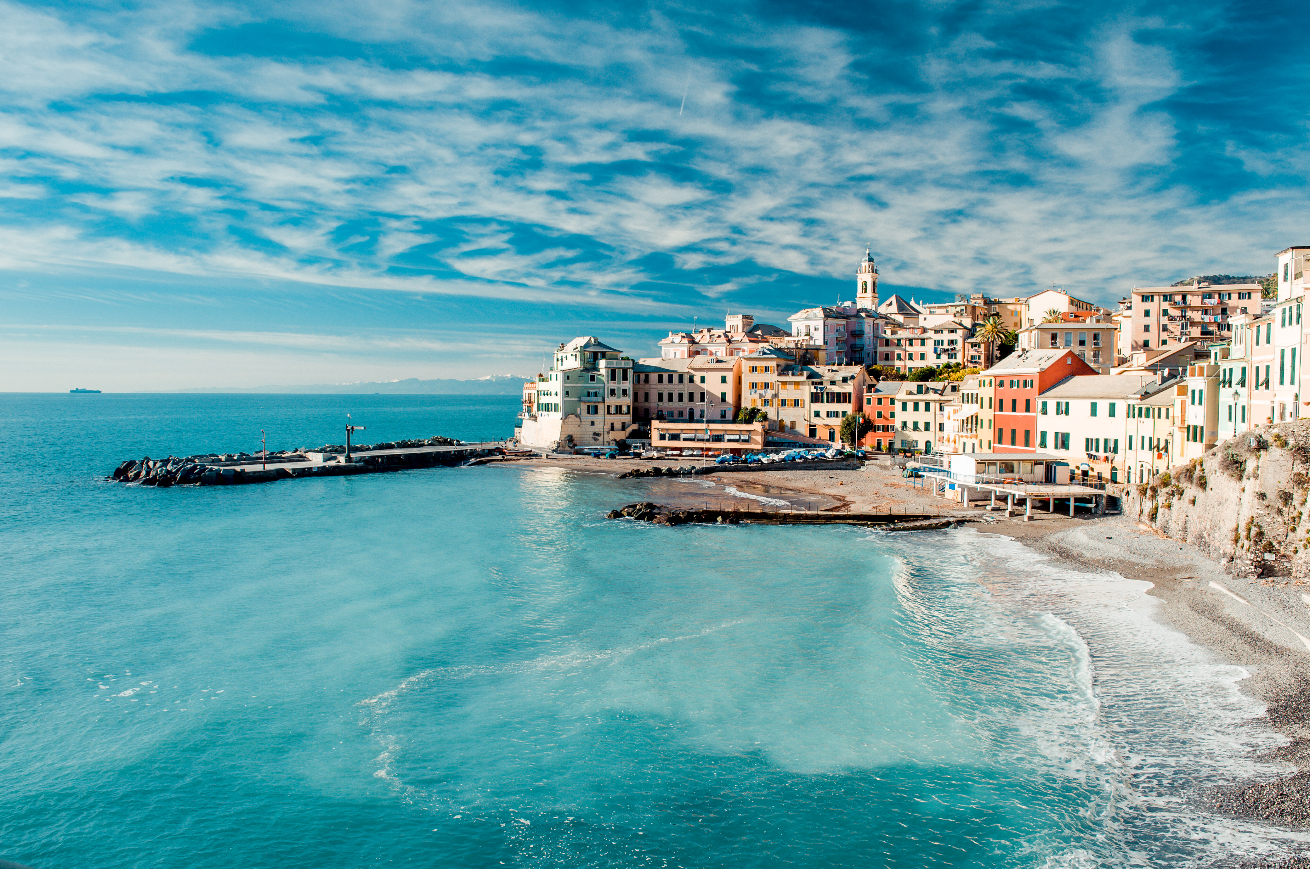 Smuk udsigt over byen på Sicilien, Italien