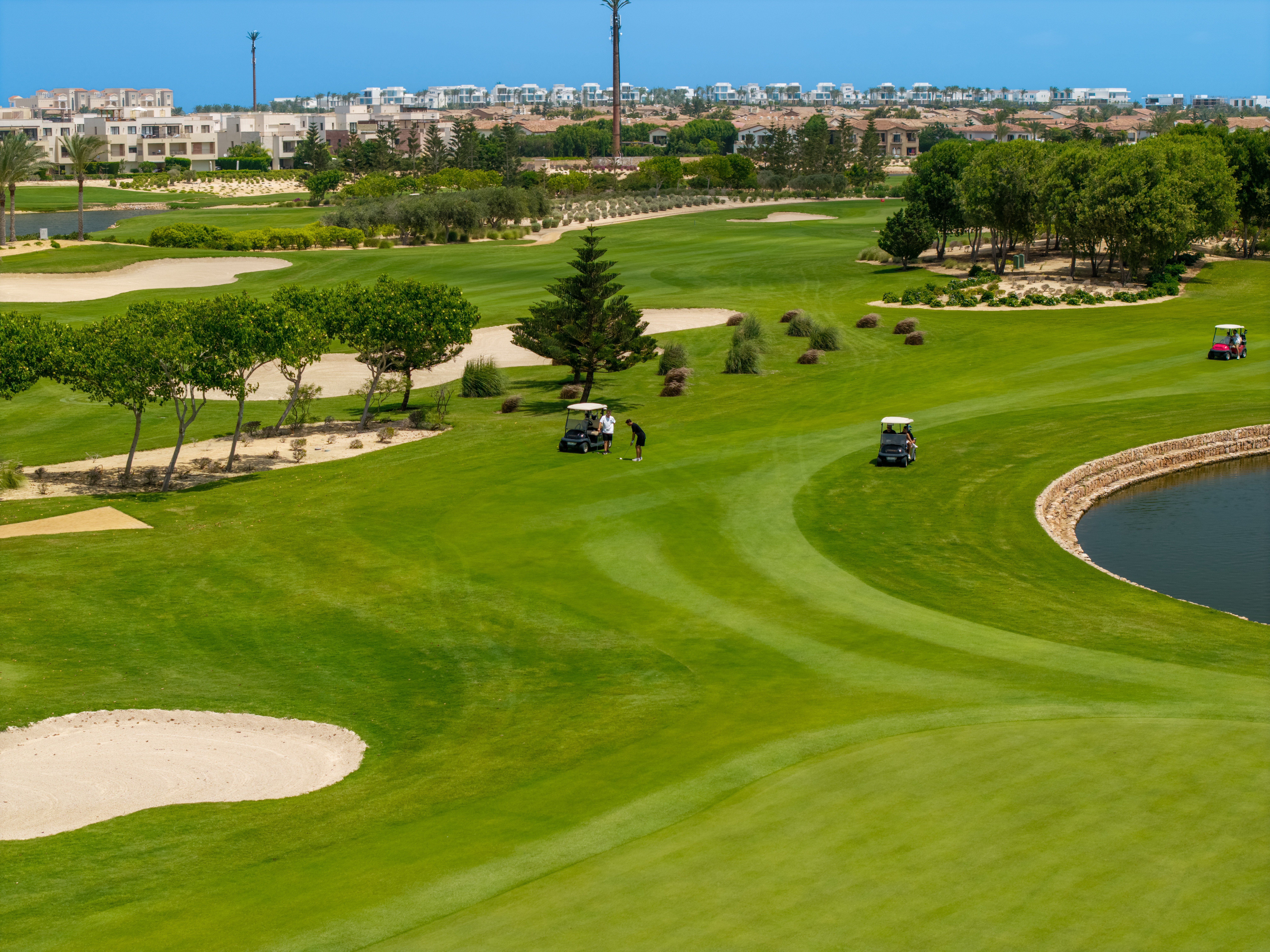 Golf banan på Address Marassi Golf Resort 